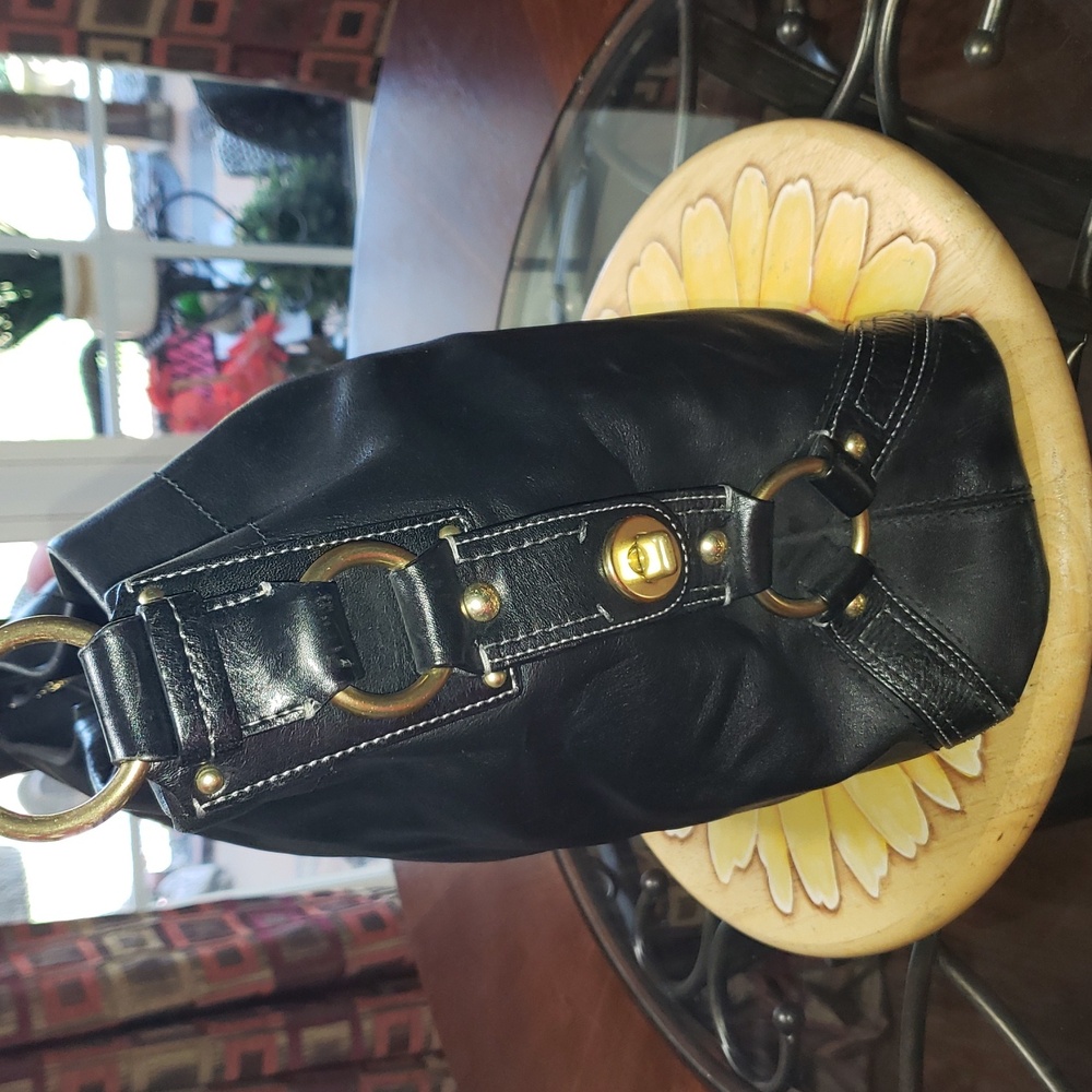 💘🖤💘 BLACK COACH CARLY LIMITED EDITION LEATHER SHOULDER VINTAGE HOBO BAG 10616 - Picture 5 of 12
